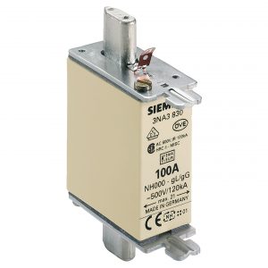 Fusible NH  500VCA  120kA  In:100A  curva gG  T000