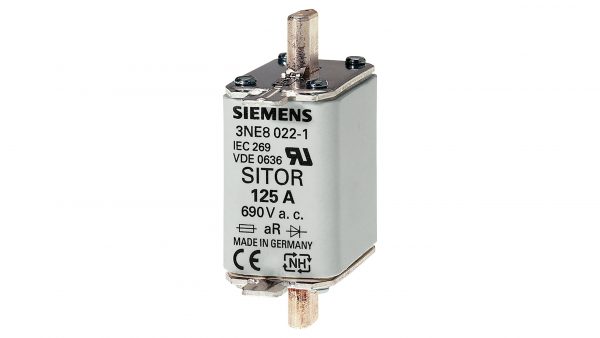 Fusible Ultra-rapido SITOR  In:80A  curva aR p/Base NH T000/