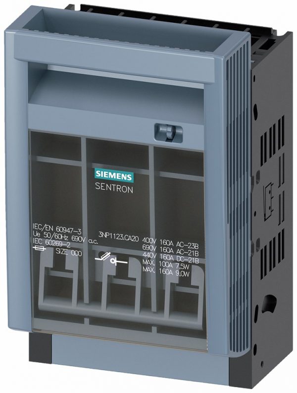Seccionador bajo carga  tapa rebatible  In:100A  3-polos p/N