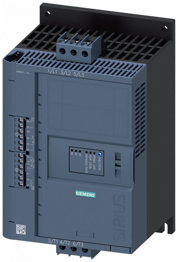 Arrancador Suave SIRIUS 3RW52 In: 38A 18 5kW / 25HP