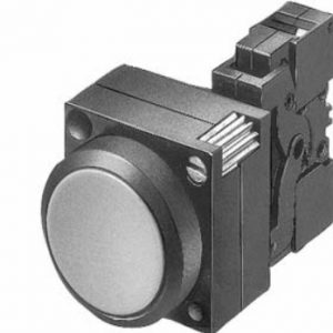 Pulsador rasante completo  plastico  IP66  1NA  NEGRO
