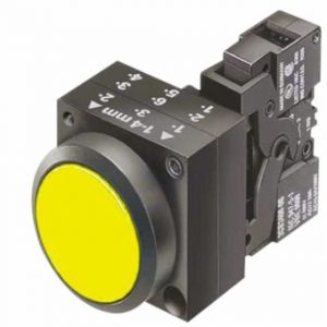 Pulsador luminoso rasante completo c/LED  plastico  IP66  24