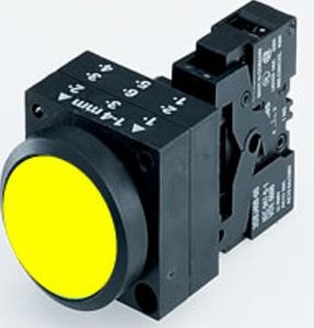 Pulsador luminoso rasante completo c/LED  plastico  IP66  23