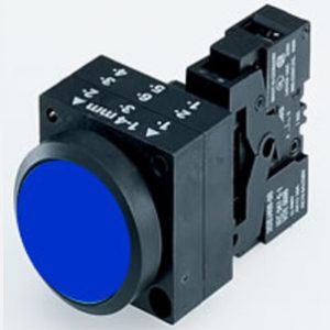 Pulsador luminoso rasante completo c/LED  plastico  IP66  23