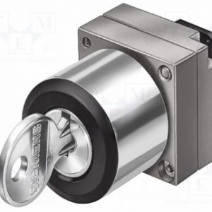 Perilla conmutadora c/cerradura  metalica  Llave extraible O