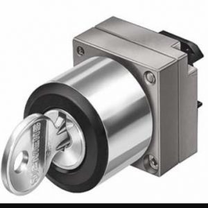Perilla c/cerradura  metalica  Llave extraible I+O+II  3 pos