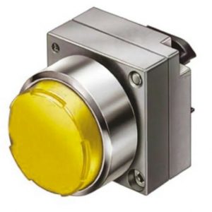 Pulsador luminoso rasante completo c/LED  metalico  IP67  23