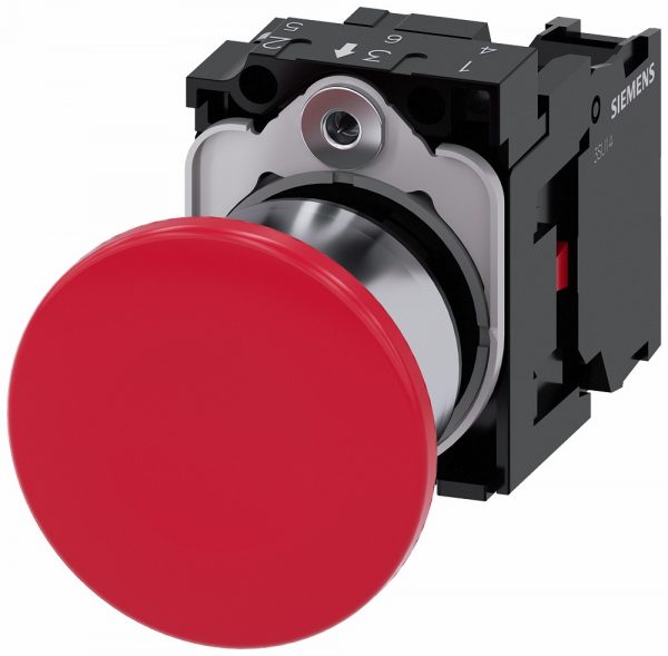 Pulsador Hongo ?40mm SIRIUS ACT  Metalico Completo  1NC  IP6