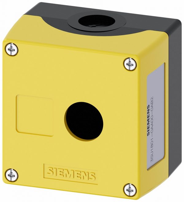 Caja plastica vacia SIRIUS ACT  amarilla para 1 elemento