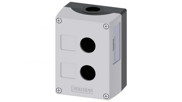 Caja plastica vacia SIRIUS ACT  Gris para 2 elementos
