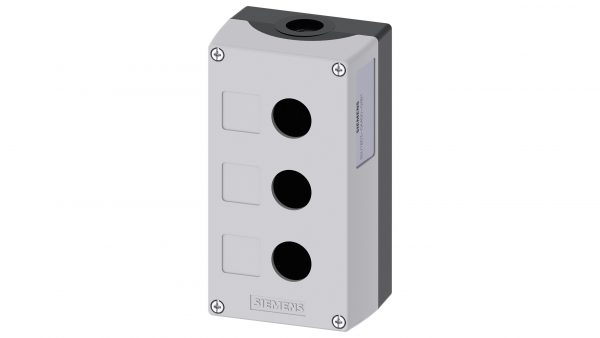 Caja plastica vacia SIRIUS ACT  Gris para 3 elementos