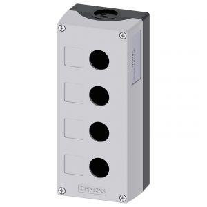 Caja plastica vacia SIRIUS ACT  Gris para 4 elementos