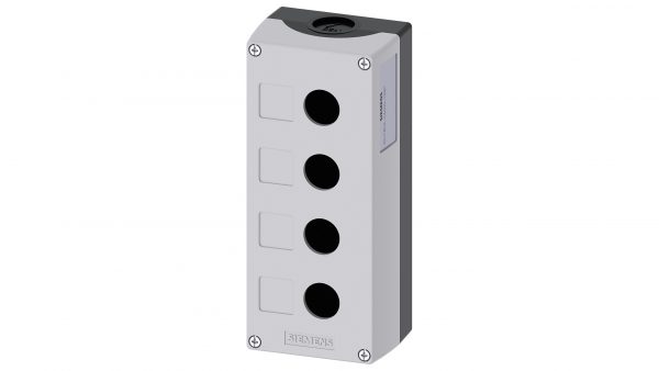 Caja plastica vacia SIRIUS ACT  Gris para 4 elementos