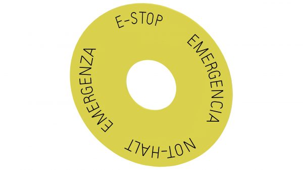 Placa de fondo autoadhesiva SIRIUS ACT  para parada de emerg
