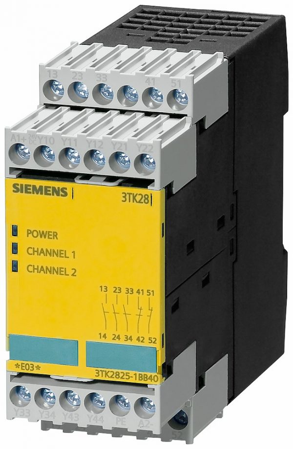 Rele de seguridad SIRIUS con circuitos de habilitacion de re