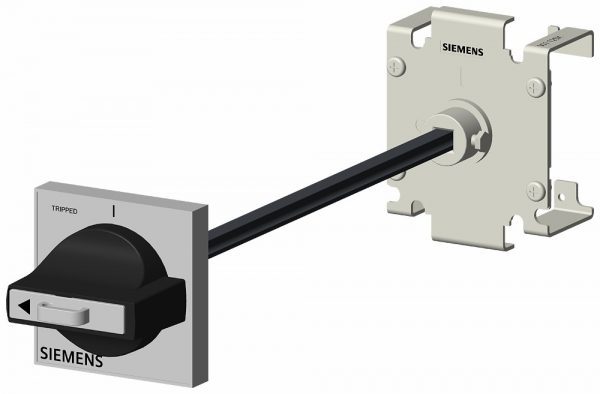 Accionamiento en puerta rotativo con eje   Gris para 3VJ10 1