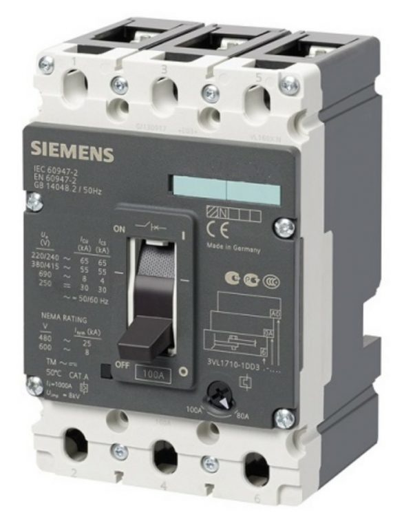 int. automatico VL400N poder de corte estandar Icu = 55kA  4