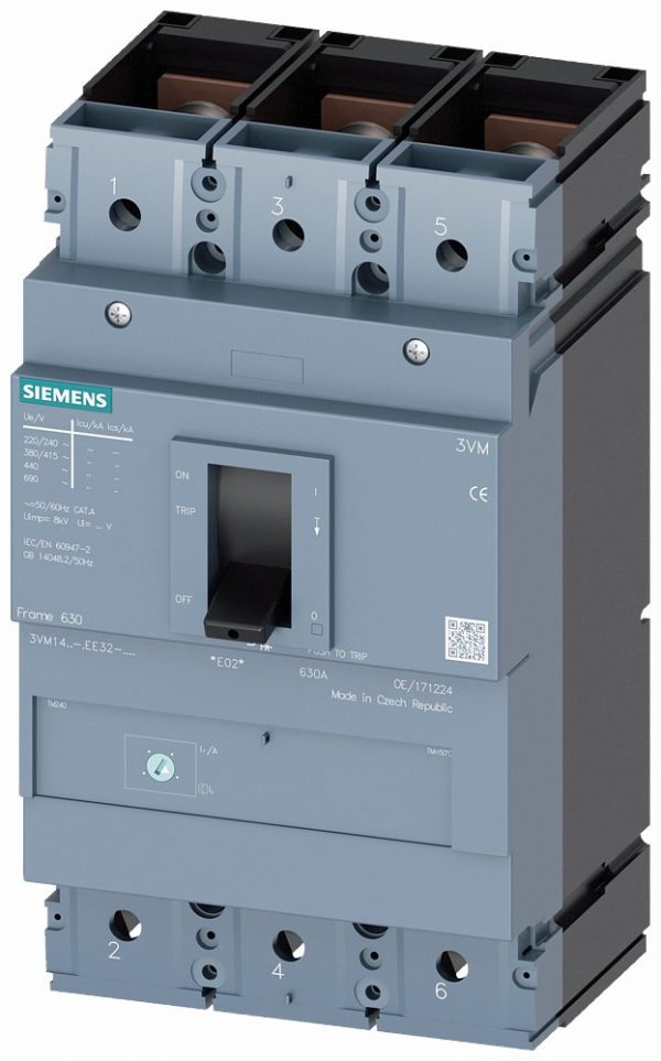 Int. Compacto  TM220 ATFM  In:630A  3-polos  Icu:36kA  Ir:44