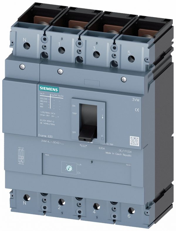 Int. Compacto  TM220 ATFM  In:630A  4-polos  Icu:36kA  Ir:44
