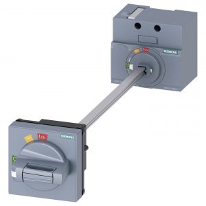 Accionamiento en puerta rotativo con eje 8x8x300mm  Gris par
