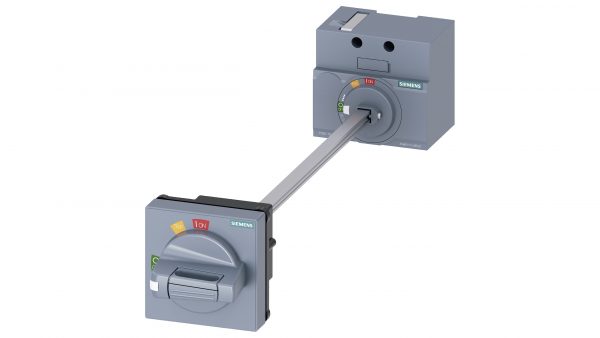 Accionamiento en puerta rotativo con eje 8x8x300mm  Gris par