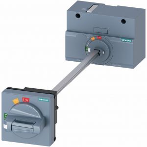 Accionamiento en puerta rotativo con eje 8x8x300mm  Gris par