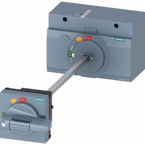 Accionamiento en puerta rotativo con eje 8x8x300mm  Gris par