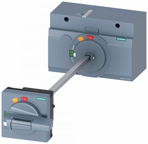 Accionamiento en puerta rotativo con eje 8x8x300mm  Gris par