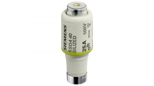 Fusible Ultra-rapido SILIZED  In:30A  Curva gR  DII/E27