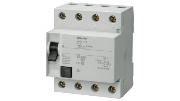 Interruptor Diferencial  In:125A  I?n:300mA  Tipo AC  4-polo