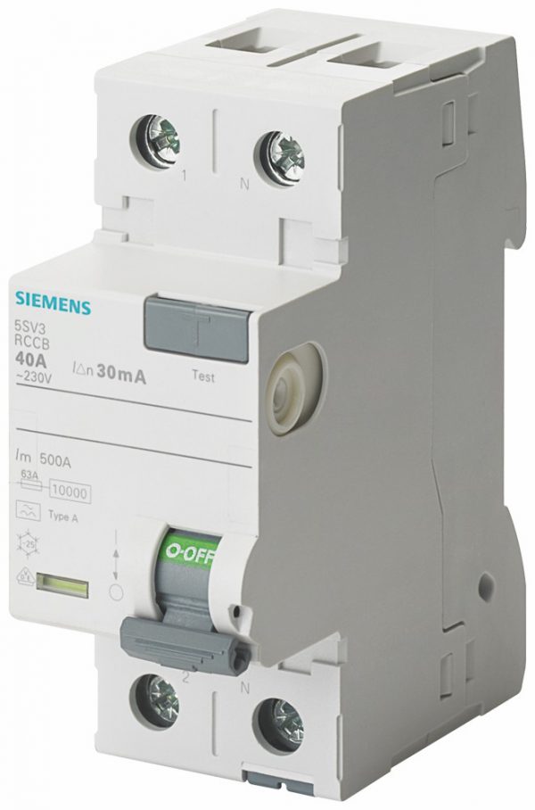 Interruptor Diferencial  In:25A  I?n:30mA  Tipo A  2-polos