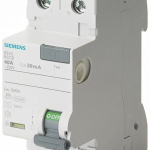 Interruptor Diferencial  In:40A  I?n:30mA  Tipo A  2-polos