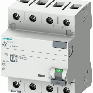 Interruptor Diferencial  In:40A  I?n:30mA  Tipo A  4-polos