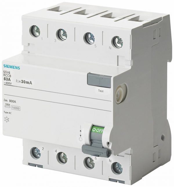 Interruptor Diferencial  In:63A  I?n:30mA  Tipo AC  4-polos