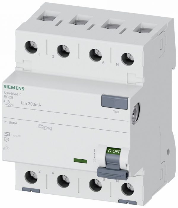 Interruptor Diferencial  In:40A  I?n:300mA  Tipo AC  4-polos