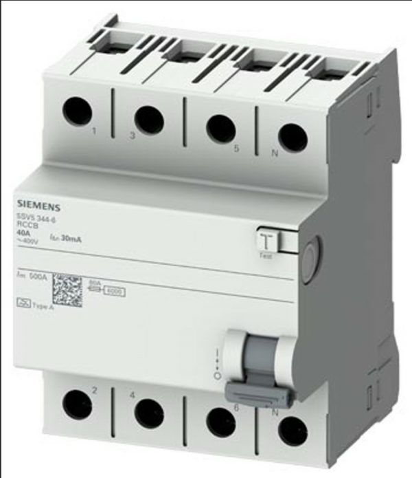 Interruptor Diferencial  In:40A  I?n:30mA  Tipo AC  4-polos