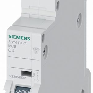 Miniature circuit breaker 230/400 V 10kA  1-pole  C  4A  D=7