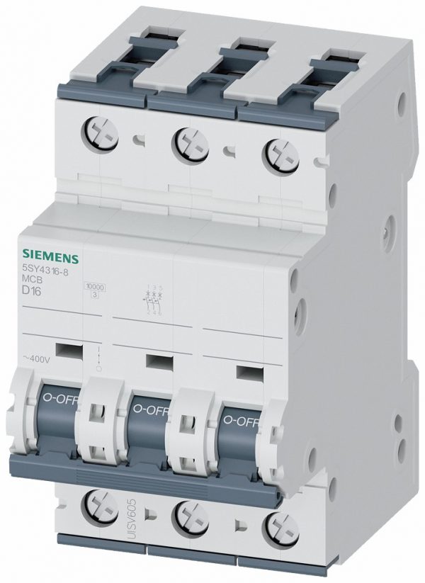 Interruptor Termomagnetico (PIA)  In:16A  Icn:10kA  Curva D